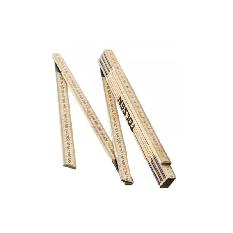 Miara składana drewniana 2m Tolsen